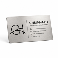 Placa de Identificación Empresarial Moderna Personalizada, Duradera, Impermeable, de Color Plateado, de Acero Inoxidable, Aluminio, Metal, Tarjeta VIP Empresarial
