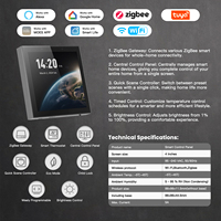 Produits Domotiques LangYeao : Hub Passerelle Zigbee Wifi, Panneau de Commande Mural Tactile en Verre Tuya Alexa 8/10/12 Pouces pour Contrôle Centralisé