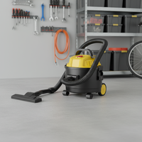 Aspirateur industriel humide/sec électrique haute puissance 1000W CleanHorse TJ-1517 avec bac à poussière de 15L pour usage commercial