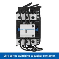 Contacteur à condensateurs de commutation Chint 3211 4311 63/21 95/21 CJ19-63 AC 220V 380V Triphasé 50/60Hz Tension nominale du circuit principal 110V