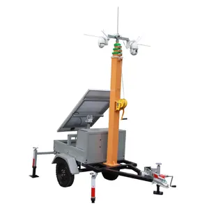 移动塔太阳能监控拖车安装太阳能系统