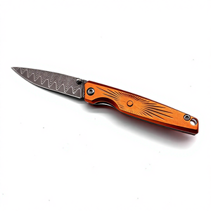 Coltello da Frutta in Acciaio Damasco ad Alta Durezza, Lama Pieghevole Portatile per Autodifesa e Attività all'Aperto, Personalizzabile OEM - Product Image 4