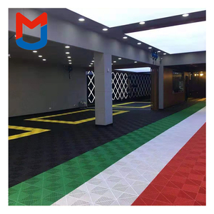 Dalles de sol de garage en PP, surface parquet, antidérapantes, imperméables, écologiques, autocollantes, 40x40cm pour usage intérieur - Product Image 6