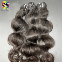 ZH10A Vente en gros de cheveux humains brésiliens vierges non traités, ondulés, avec cuticules alignées, 10 paquets, extensions de cheveux naturels, fournisseur