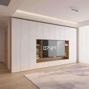 Meuble <span class=keywords><strong>TV</strong></span> moderne de luxe Unité murale pour meubles de salon <span class=keywords><strong>Support</strong></span> <span class=keywords><strong>TV</strong></span> <span class=keywords><strong>mural</strong></span> suspendu pour centre de divertissement - Product Image 6