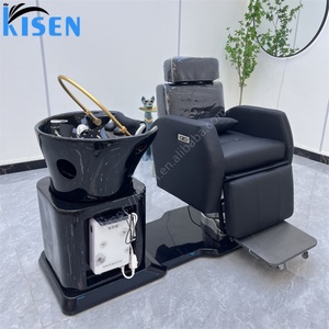เตียงสระผม KISEN 2 in 1 พร้อมอ่างสระผมแบบนอนได้ โต๊ะนวดศีรษะไฟฟ้าแบบญี่ปุ่น เก้าอี้ทำผมพร้อมอ่าง - Product Image 6