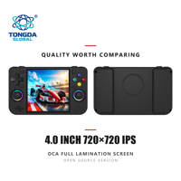 Konsol Game Genggam Mini 4 Inci Open Source dengan Motor Getar, WIFI, dan Tas Pembawa, Hadiah OEM
