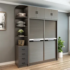 Armario y armario de estilo nórdico de 3, 4 y 5 puertas, Panel de MDF, para dormitorio y hogar, armario de ropa grande