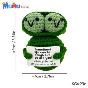 Giocattolo di Peluche Amigurumi Fatto a Mano, Piselli all'Uncinetto, <span class=keywords><strong>Due</strong></span> Piselli in una Bocciola per Decorazione Casa - Product Image 2