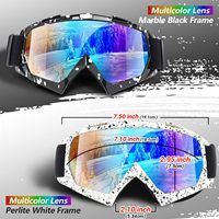 Masques de ski et de snowboard pour adultes, adolescents, hommes et femmes - UV400 anti-buée, vision large, masques de motoneige