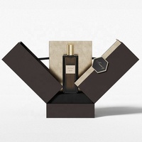Emballage cosmétique de luxe personnalisé de haute qualité, boîte cadeau en carton pour parfum avec deux portes ouvrables