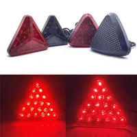 Feux stroboscopiques LED de style triangulaire 12V, feux de signalisation arrière pour voiture, troisième feu arrière, autres accessoires d'éclairage automobile