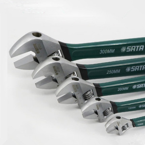 Clé à molette réglable Sata 12 15 18 24 pouces en acier à haute teneur en carbone, plaquée zinc, ensemble d'outils manuels - Product Image 2