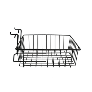 Panier en fil métallique multifonctionnel à grille noire pour étalage <span class=keywords><strong>de</strong></span> magasin en acier - Product Image 2