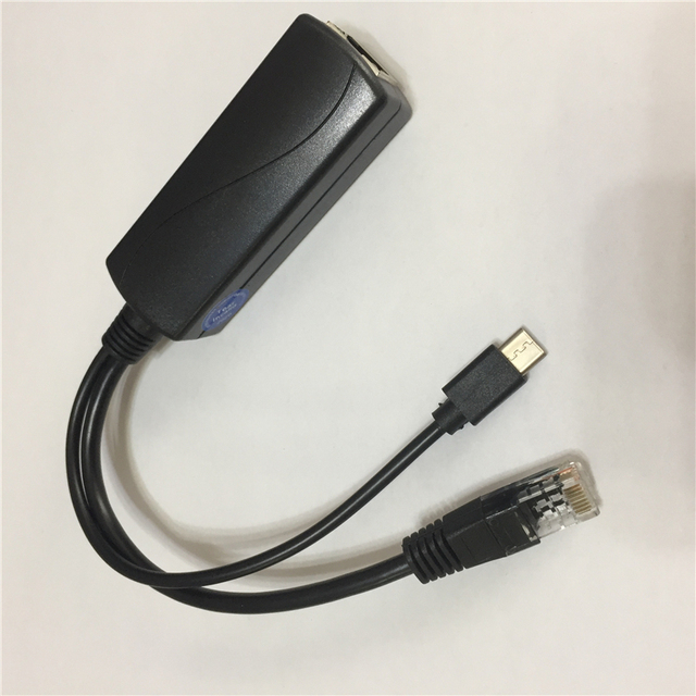 Cheap IEEE802.AF/AT 10/100/1000M 48v to 12v PoE Splitter Isolation 1.5KV Gigabit Poe Splitter Active Poe Separator and Splitter