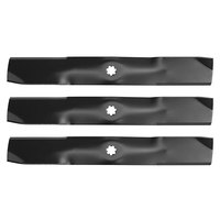 Lame de tondeuse à gazon de 18 5/8 pouces pour plateau de 54 pouces GX21380 GY20679 GY20684, pièces de coupe pour tondeuse à gazon avec trou central en étoile à 7 points, lot de 3