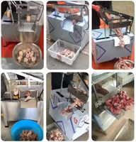 Mesin gergaji pemotong daging elektrik baja tahan karat untuk Dapur dan toko tukang daging