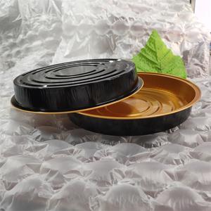 Récipient d'emballage alimentaire de papier d'aluminium à emporter d'or <span class=keywords><strong>noir</strong></span> - Product Image 6