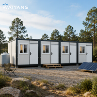 Maison préfabriquée pliable prête à l'emploi, mini-maison portable, conteneur pliable étanche, maison mobile à vendre