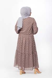 SIPO vente en gros Oem automne 2022 femmes vêtements marron Maxi robes Hijab musulman hiver ensemble - Product Image 4