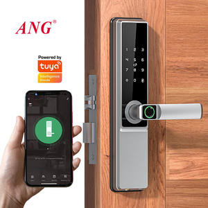 ANG B5 ระบบล็อคประตูดิจิตอลอัจฉริยะรุ่นใหม่  แบบสแกนลายนิ้วมือ รหัสผ่านอิเล็กทรอนิกส์ สำหรับประตูไม้ อลูมิเนียม เหล็ก  รองรับ WiFi แอป Tuya ข้อมูลบนคลาวด์ - Product Image 5