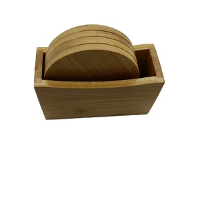 Posavasos de Bambú Grabados Personalizados al por Mayor, Juego de Posavasos Redondos y Cuadrados, Entrega Rápida, para Catering, Cafetería, <span class=keywords><strong>Bar</strong></span> - Product Image 3