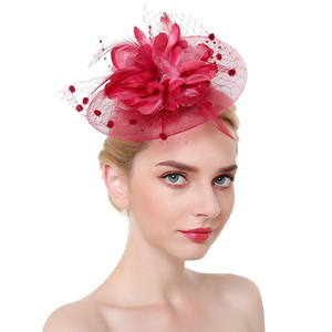 Fascinateurs classiques européens et américains, chapeaux de mariage élégants pour femmes, fascinateurs à la mode pour femmes - Product Image 4