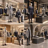 Mannequin Homme Musclé Luxe Noir Chrome Or Rose Debout/Assis pour Vitrine de Magasin de Vêtements – Vente en Gros