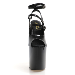 X009 tacchi alti con plateau neri che perdono tacchi alti spogliarello Sexy Super tacchi alti da <span class=keywords><strong>20</strong></span> <span class=keywords><strong>cm</strong></span> sandali con fibbia da donna grandi tacchi alti estivi - Product Image 4