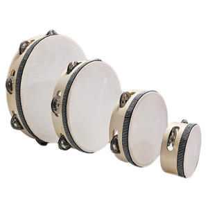 Instrumentos Musicales de Madera, Tambor de Mano, Juguete Educativo para Actuaciones de <span class=keywords><strong>Danza</strong></span> <span class=keywords><strong>Infantil</strong></span>, Juego de 6 Panderetas de Diferentes Tamaños - Product Image 4