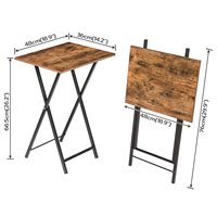 Table basse pliante à prix avantageux avec porte-gobelets, très vendue