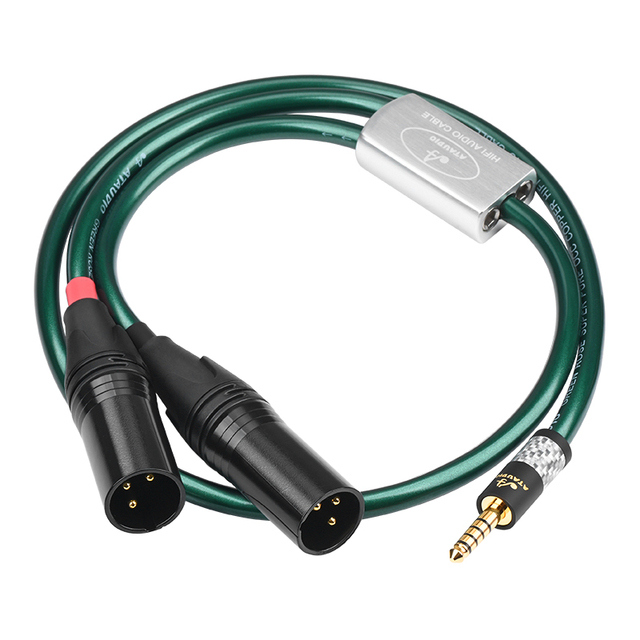 HIFI 4.4mm Balanced Male to Dual 2xlr XLR Audio Adapter Cable (CE) for Microphone/Speaker/Monitor/Projector