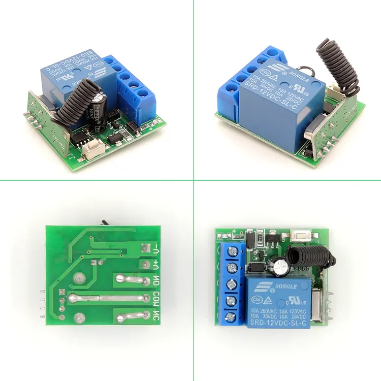 433 MHz Funk fernbedienung schalter DC 12V 10A 1CH Relais empfänger für Garagentor Motor licht EIN AUS Sender