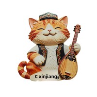 Imanes de Refrigerador 3D con Resina del Lago Kanas de Xinjiang, Manzanas Aromáticas de Tianshan, Recuerdos de Viaje Perfectos, Regalos Transfronterizos
