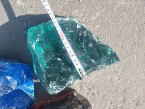 Clear Kleur Groen Slakken Glazen Rock - Product Image 2