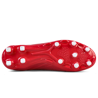 SAIFEINU 2026 Chaussures de football pour hommes tendance, à rayures dégradées rouges, crampons FG, résistantes à l'usure, pour l'entraînement, printemps-été
