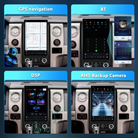 Para Ford F150 2013 2014, Pantalla de Reproductor de DVD y Radio de 12.95 Pulgadas, Unidad Principal Premium Snapdragon665 con Sistema de Entrada para Cámara Trasera