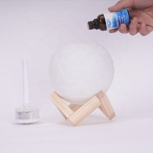 3D trăng ánh sáng ban đêm siêu âm độ ẩm mát sương hương thơm mặt trăng khuếch tán OEM màu LED hương thơm tinh dầu khuếch tán/độ ẩm - Product Image 5