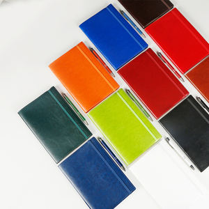 A5 Bìa mềm da cam Tạp Chí giá thấp máy tính xách tay với kinh doanh thẻ Pocket - Product Image 6