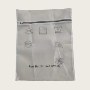 Bán Hot Bán Buôn Sinh Thái Firendly Lớn Tái Chế Rpet Lưới Nhỏ Tinh Tế Net Rửa Túi Đồ Lót Treo Lớn Túi Giặt - Product Image 5