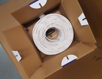 Kabel Jaringan Kategori 5e 4 Pasang 24AWG Tembaga Murni Kabel UTP Buatan Cina Tanpa Konektor Harga Lebih Murah Kabel Komunikasi OEM/ODM