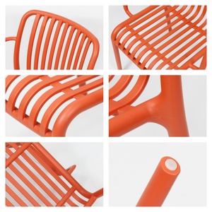 Silla <span class=keywords><strong>de</strong></span> Comedor Vertical <span class=keywords><strong>de</strong></span> Plástico, Moderna, Simple, Apilable, Resistente, Colorida, Hueca, Impermeable, para Hogar y Oficina, <span class=keywords><strong>de</strong></span> PP - Product Image 5