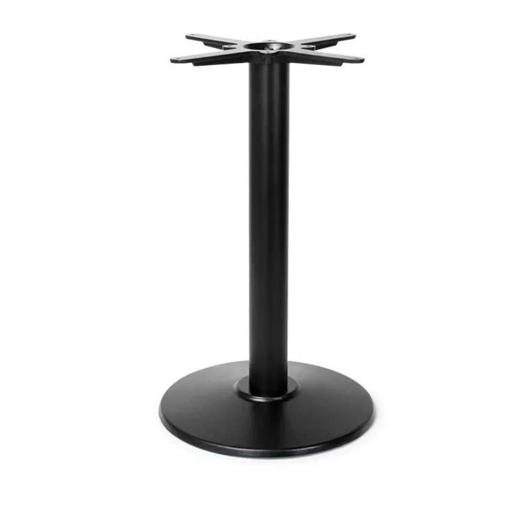 Decorative Black Industrial Pedestal Cast Iron Table Bases outdoor furniture China Restaurant metal table legs manufacturers