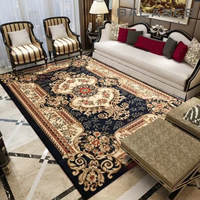 Tapis de salon de luxe léger, style européen, épaissi, grand canapé, table basse, tapis de chambre à coucher sculpté à la main