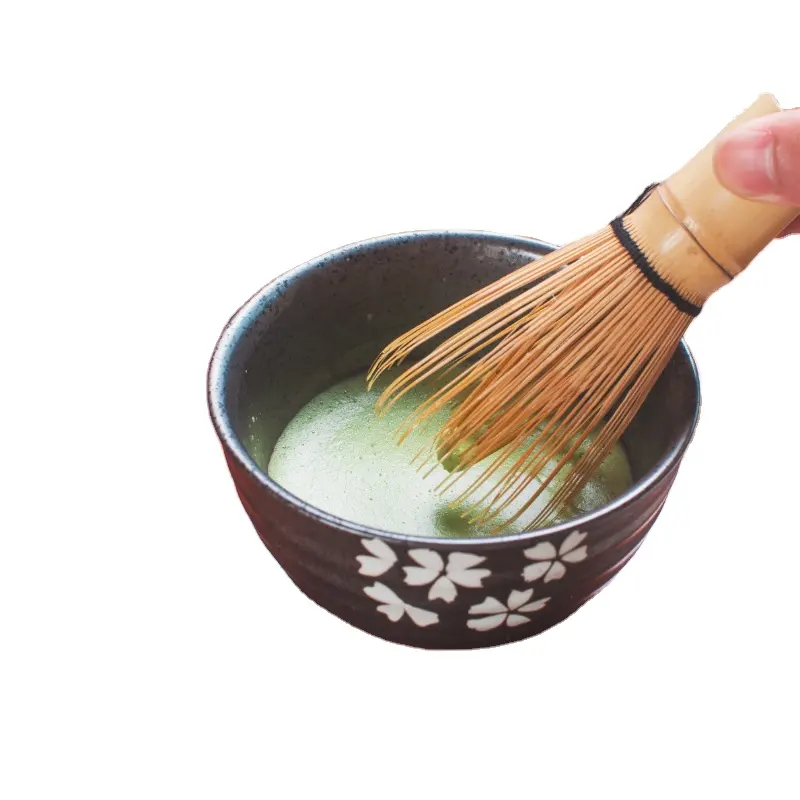 Brosse à thé japonaise en bambou, fouet, service à thé, bol de cérémonie, outil Matcha, fouets en bambou, Chasen, service à thé vert Matcha