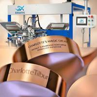 Máquina de Serigrafía Rotativa CNC de un Solo Color, Totalmente Automática, para Tapas de Frascos de Cosméticos, Tubos de Lápiz Labial, Impresión Lateral, SX-60C