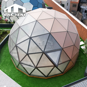 Glamping Glass Dome House con paneles de madera de color para uso en las cuatro estaciones Resort Horel Venta caliente - Product Image 5