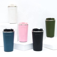 Tasses à café isothermes en acier inoxydable 18/8 écologiques avec couvercle, 380ML/510ML, couleurs personnalisées, isolation 6-12 heures, XUHUI