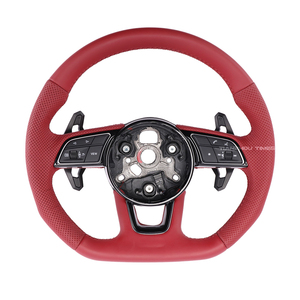 Volant en cuir sur mesure pour <span class=keywords><strong>Audi</strong></span> <span class=keywords><strong>A3</strong></span> A4L A5 A6L A7 Q2L Q3 Q5 Q5L Q7 TT TTS Coupé TT Roadster TT <span class=keywords><strong>RS</strong></span> - Product Image 3