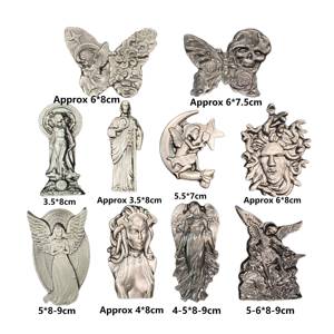 Figurines en Obsidienne Argenté<span class=keywords><strong>e</strong></span> Naturelle en Gros : Ange Gardien, Fé<span class=keywords><strong>e</strong></span>, Méduse et Jésus Sculptés pour la Décoration Intérieure et la Collection - Product Image 3
